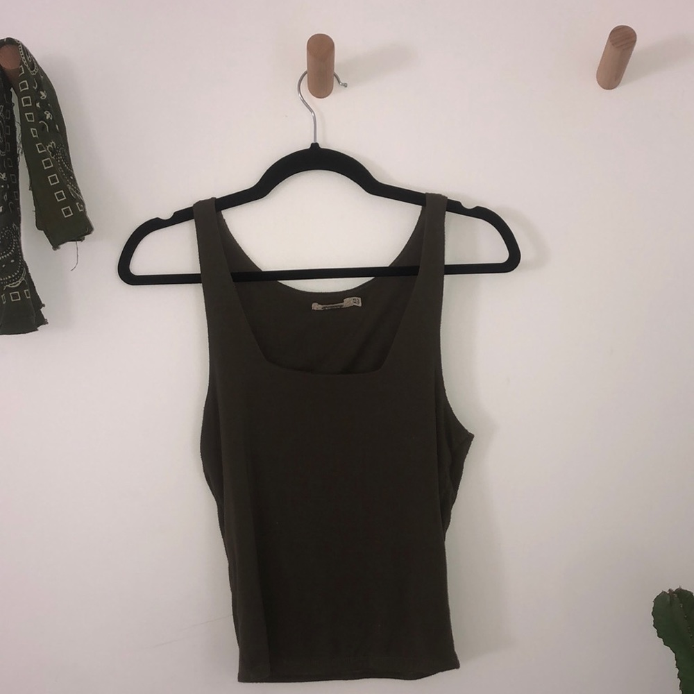 Olive tank top